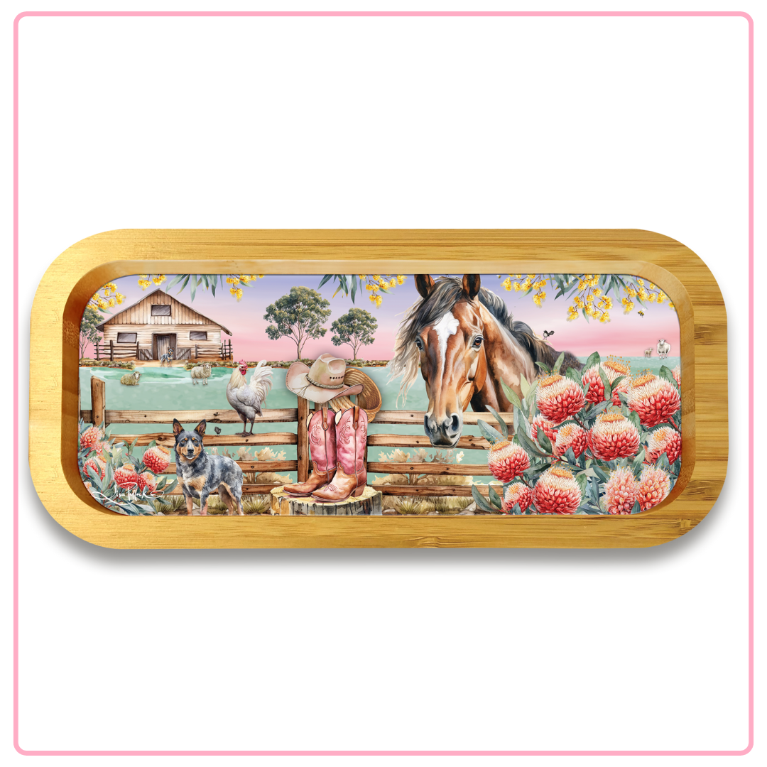 LP TRINKET TRAY COUNTRY DUSK