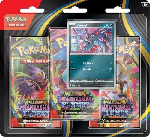 Pokemon TCG: Mega Evolutions Phantasmal Flames 3 Pack Blister