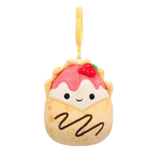 Squishmallows 3.5  Clip-on Gasten the Strawberry Crepe