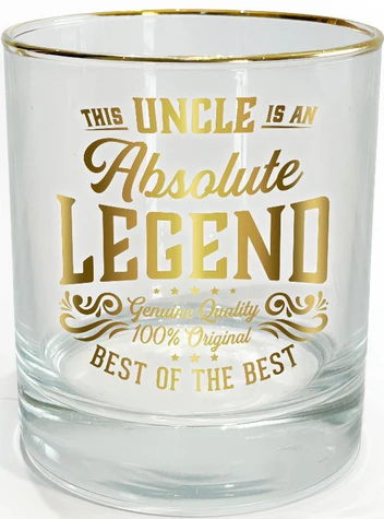 LEGEND  GLASS TUMBLER UNCLE