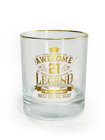 LEGEND  GLASS TUMBLER 21 YEARS