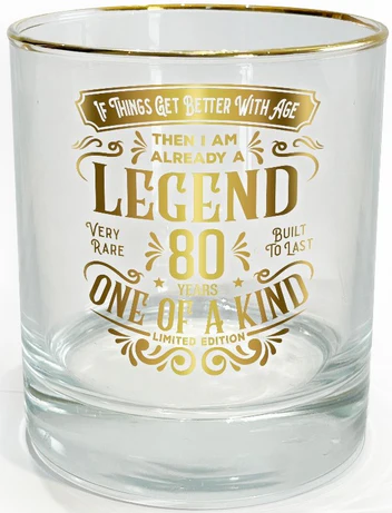LEGEND  GLASS 80 YEARS