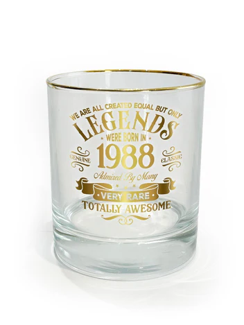 LEGEND  GLASS TUMBLER 1988