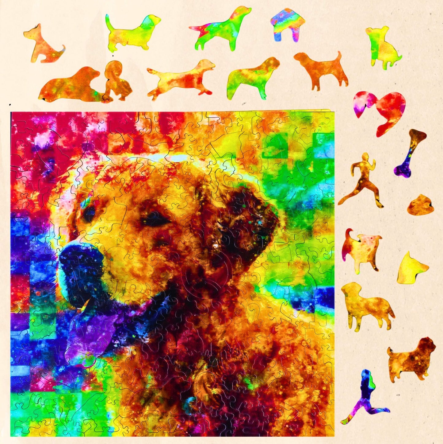 TWIGG PUZZLES - GOLDEN RETRIEVER  JIGSAW 202 PC