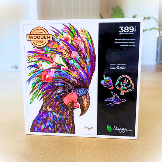 TWIGG PUZZLES - BLACK COCKATOO 389 PCE
