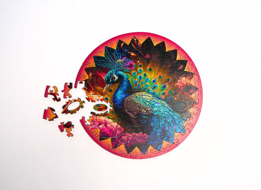 TWIGG PUZZLES - PEACOCK-  JIGSAW 118 PC