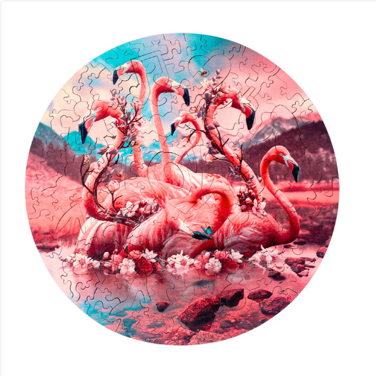 TWIGG PUZZLES - FLAMINGOES  JIGSAW 130PC