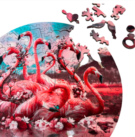 TWIGG PUZZLES - FLAMINGOES  JIGSAW 130PC