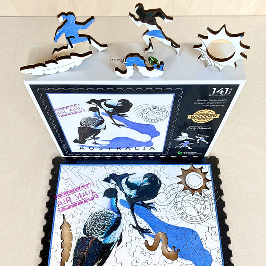 TWIGG PUZZLES - MAGPIES-SALLY EMONDS JIGSAW 141PC