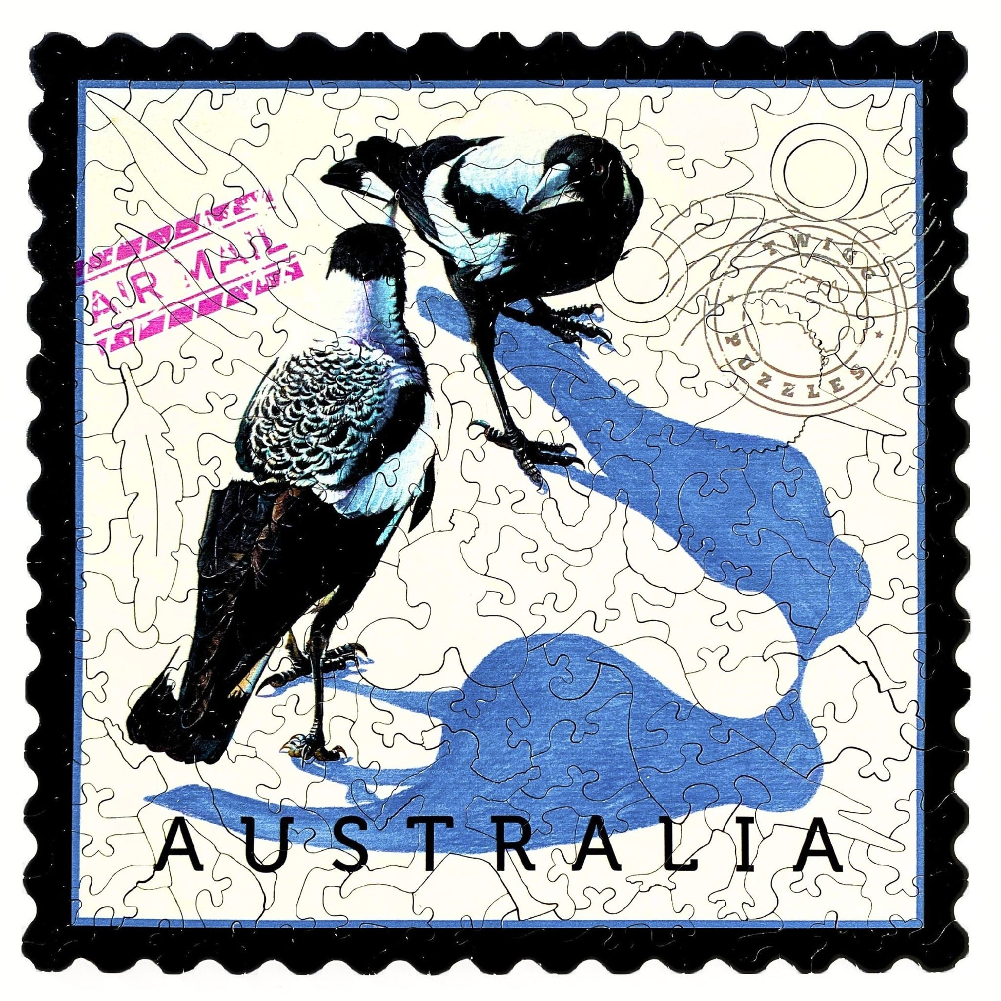 TWIGG PUZZLES - MAGPIES-SALLY EMONDS JIGSAW 141PC