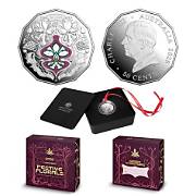 2025 50c  COLOURED PROOF AG CHRISTMAS DECORATION Uncirculated Coin 
