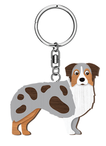 HANDMADE KEYRING AUSTRALIAN SHEPHERD