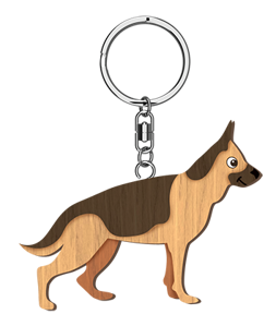 HANDMADE KEYRING GERMAN SHEPHERD