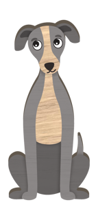 HANDMADE MAGNET GREYHOUND