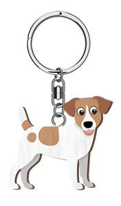 HANDMADE KEYRING JACK RUSSELL