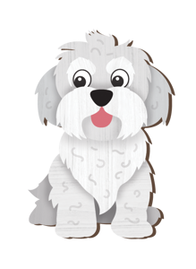 HANDMADE MAGNET MALTESE