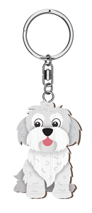 HANDMADE KEYRING MALTESE
