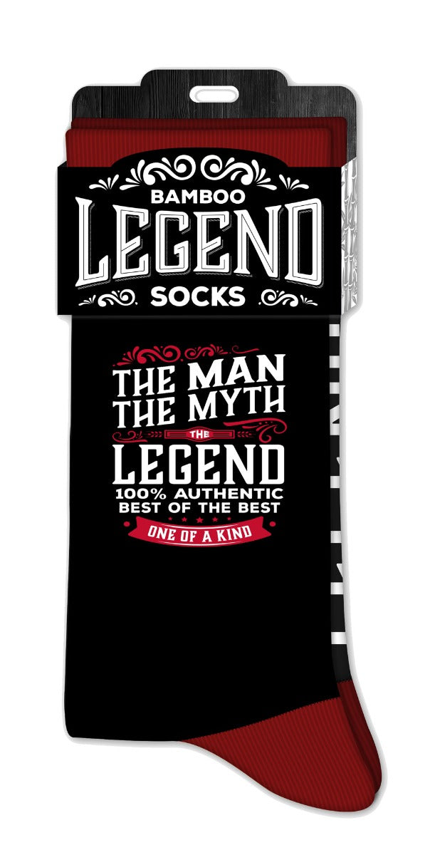 THE MAN THE MYTH THE LEGEND SOCKS