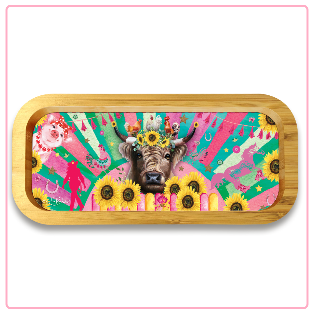 LP TRINKET TRAY HIGHLAND COW