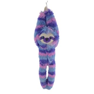 HANGING SLOTH VIOLET PURPLE STRIPE