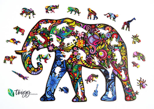 TWIGG PUZZLES - ELEPHANT JIGSAW 174PC
